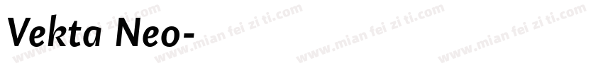 Vekta Neo字体转换